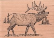 Elk Rubber Stamp